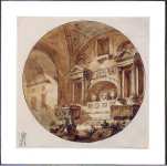 Clerisseau Charles-Louis Interior of the Sepulchral Hall 01 - Hermitage